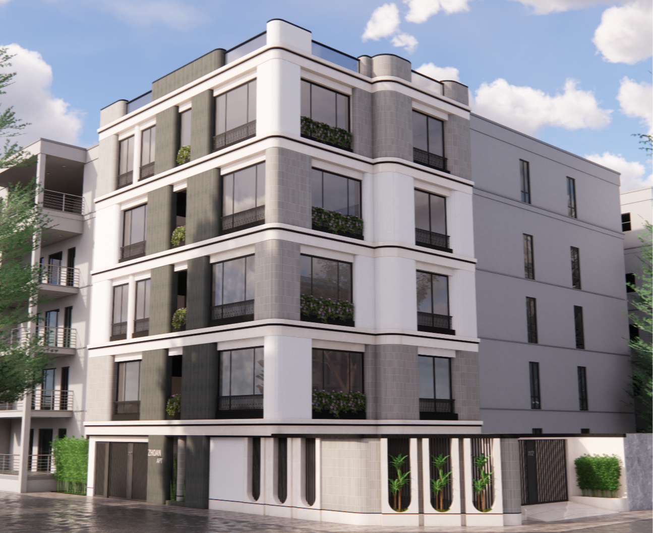 طراحی نما مدرن طوسی